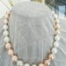collana perle bianche e rosa
