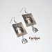 Collection vintage paper earrings