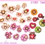 ciondoli charms effetto thun vintage fiori cuori ecc..