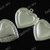 base per cammeo cameo con strass portafoto a cuore 2cm