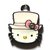 Hello kitty charms ciondolo smaltato cappello rosa