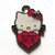 Hello kitty charms ciondolo smaltato cuore rosa fuxsia