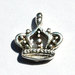lotto da 5 charms charm corona argento tibetano 1,3cm 
