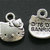 lotto 10 pezzi Hello kitty charms ciondolo argento 13mm 