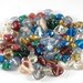 Lotto 10 perle in vetro di murano cuore colori misti