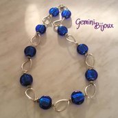Collana Pastiglie Blu Collana Pastiglie Blu