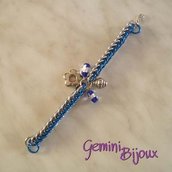 Bracciale Chainmail Blu Bracciale Chainmail Blu