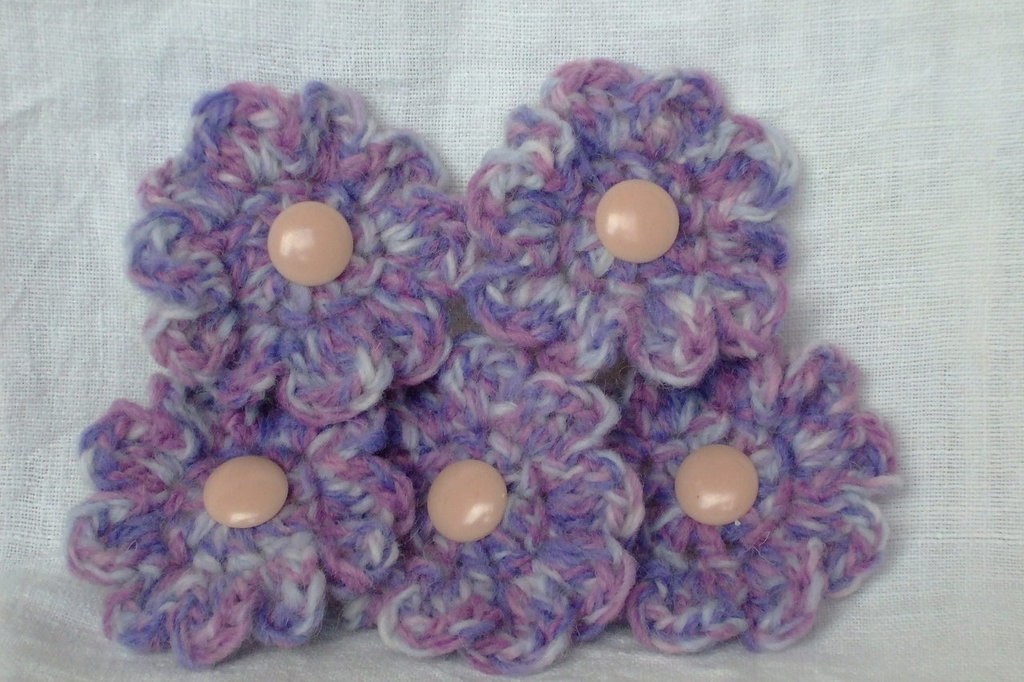 Fiori Di Loto Artificiali All'Uncinetto, 29 Cm - Decorazione Fatta A Mano Per Auto, Casa, Regalo (Rosa)