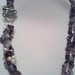 Necklace with pearls and amethysts made in hand. Бусы с жемчугом и аметистами. 