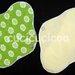 salvaslip impermeabile lavabile (stelle verdi chiari) / waterproof  AIO cloth pantyliner