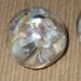 2 maxi perle resina 22mm con inserti madreperla