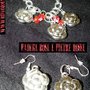 parure rose e pietre rosse