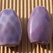 2 maxi perle ceramica violetto S.