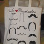 shopping bag "we <3 moustaches"