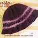 Cappello donna in lana viola