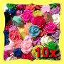 10x Roselline mix colori 10mm 