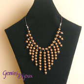 Collana perle bronze Collana perle bronze