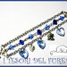 Bracciale Catena Charm 3 fili Blu Charm 