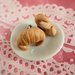 mini croissant - cornetti orecchini a lobo in Fimo