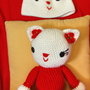 amigurumi Kitty e cappellino per bambina