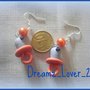 Orecchini fimo - ciucci con cuoricini - handmade polymer clay earrings