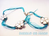 Blue Flowers Necklace