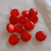 Set 12 bottoni lucidi rossi 1.3 cm