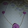 Collana con Rose in Fimo