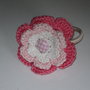 Fermacapelli fiore crochet