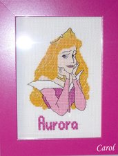 Quadretto "Principesse" Aurora -punto croce-