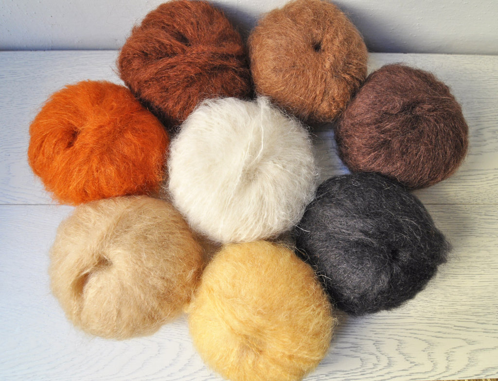 YOGAYE Capelli In Mohair Per Bambole - Ricci Colore Bianco, Marrone E Nero Per Riparazioni E Creazioni