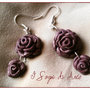Velvet Rose earrings - Orecchini