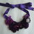 Collana rose viola/vinaccia