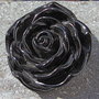 1 modulo a rosa nera per bracciale o collana