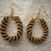 Gold chocolate earrings