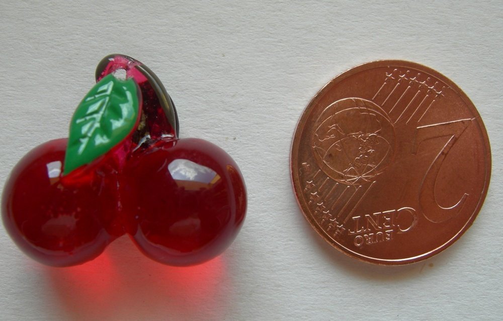 Portachiavi A Forma Di Ciliegia Rosa – Ciondolo Elegante Per Borse, Zaini E Auto – Regalo Compleanno O Natale Per Donne