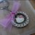 HELLO KITTY portachiave strass coroncina argento fiocco rosa