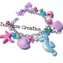 ★★SALDI Bracciale Cavalluccio marino, conchiglie stelle marine kawaii perle