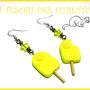 Orecchini "Ghiaccioli al Limone" fimo cernit idea regalo estate 2012 kawaii