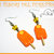 Orecchini "Ghiaccioli all'arancia" fimo cernit idea regalo estate 2012 kawaii