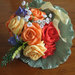 Bouquet rose di carta crespa