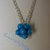 collana argento con ciondolo in pietre blu