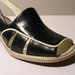 PRUSSIAN BLUE AND WHITE SANDALS - SIZE 4.5/5 - '60 - MADE IN ITALY - NEW AND NEVER WORN