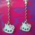 Orecchini Hello Kitty argento 925 e cristallo