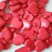 9 BOTTONI CUORE ROSSO PLASTICA - heart buttons