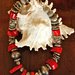 Coral and  Silver Necklace