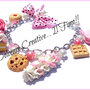 ★★SALDI Bracciale Candy - Caramelle, biscotti, panna torta, cookie, waffle