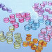 30 pastiglie plastica charms beads - COLORI MIX