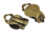 Clip orecchini bronzo anticato Nickel free Lead free 