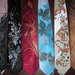 Hand painted ties
